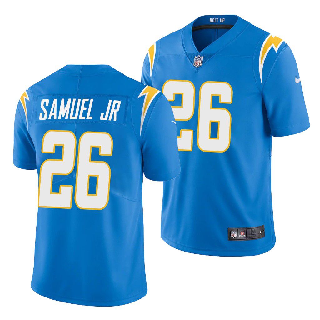 Men Los Angeles Chargers #26 Asante Samuel Jr Nike Powder Blue Limited NFL Jersey